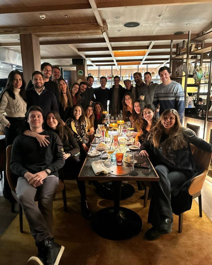 The Audens team and friends at a group dinner